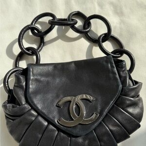 Chanel Black Leather Handbag
